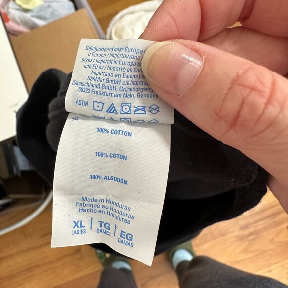 Port & Company Black Short Sleeve Round Neck Scissors Graphic Tee XL - Picture 5 of 8